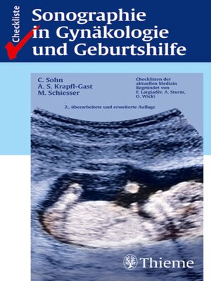 cover image of Checkliste Sonographie in Gynäkologie und Geburtshilfe